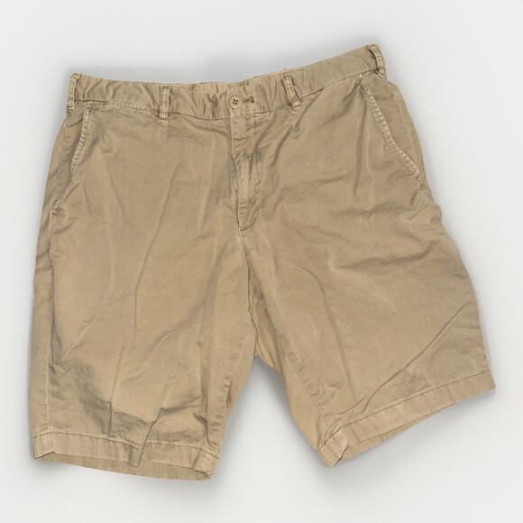 Uniqlo Chino Shorts Men’s 34 Tan Casual Flat Front Cotton - Picture 1 of 3